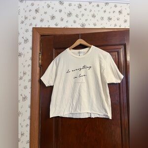 Cream Faith Graphic T-Shirt